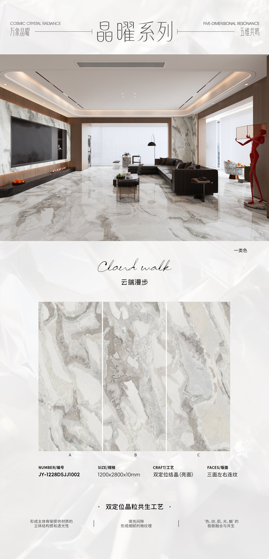 1200×2800 mm · 10 mm · Textured sintered stone